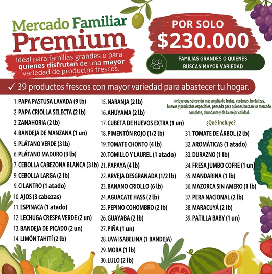 Mercado Familiar Premium – Combo A&M