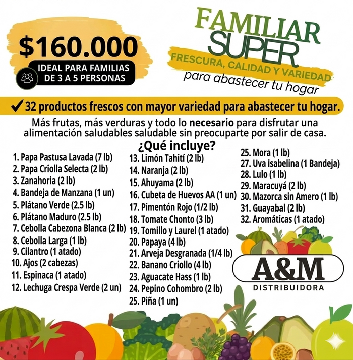 Mercado Familiar Súper – Combo A&M